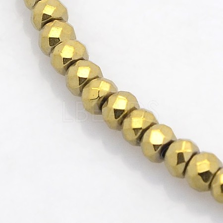 Electroplate Non-magnetic Synthetic Hematite Beads Strands G-J208G-11-1