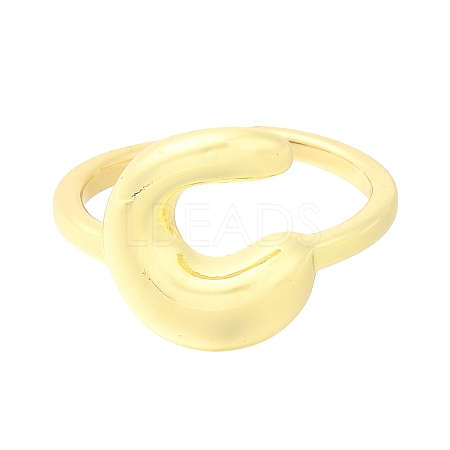 Rack Plating Brass Open Cuff Rings RJEW-S394-01G-C-1