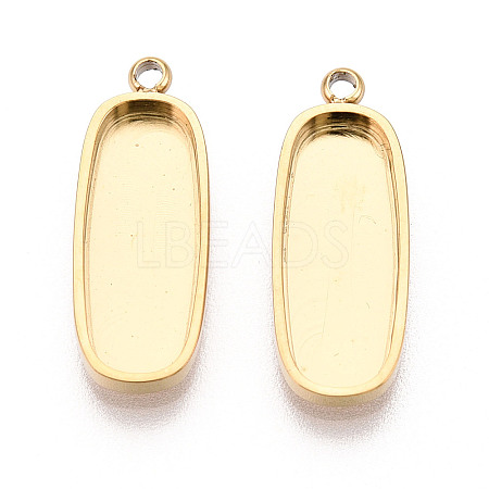 304 Stainless Steel Pendant Cabochon Component STAS-N115-42G-1