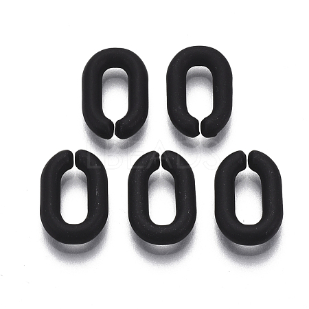 Spray Painted CCB Plastic Linking Rings CCB-R104-12A-01-1
