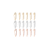 DICOSMETIC 15Pcs 3 Colors Crystal Rhinestone Safety Pin Brooches FIND-DC0003-15-6