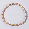 Beach Vacation Style Natuarl Rose Quartz & Strawberry Quartz Beaded Stretch Bracelet Women RO9590-9-1