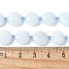 Natural Dyed Quartz Imitation Aquamarine Beads Strands G-C116-A89-01-4