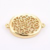 Brass Cabochon Connector Settings KK-F748-02G-2