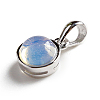 Opalite Half Round Charms G-NH0001-12F-2
