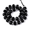 Natural Black Onyx(Dyed & Heated) Beads Strands G-N327-08A-01-3