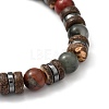 Natural & Synthetic Gemstone Stretch Bracelets BJEW-JB05359-3