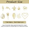 10Pcs 10 Styles Rack Plating Alloy Pendants FIND-YW0010-47-2