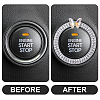 2Pcs Alloy Rhinestone Car Stickers STIC-CN0001-08-5