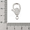 Brass Micro Pave Clear Cubic Zirconia Lobster Claw Clasps KK-P299-04P-3