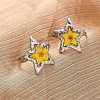 304 Stainless Steel Adjustable Open Cuff Statement Rings RJEW-C083-19P-01-1