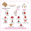 DIY Mixed Shapes Alloy Enamel Charms Necklaces Making Kit DIY-PH0031-32-2