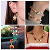 14Pcs 7 Styles Christmas Handmade Porcelain Beads PORC-CJ0001-36-7