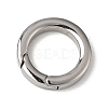 Tarnish Resistant 304 Stainless Steel Spring Gate Rings STAS-D070-01P-2-1