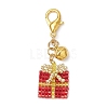 4Pcs Christmas Gift Handmade Glass Seed Beads Pendant Decoraitons HJEW-MZ00350-4
