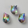 Transparent UV Plating Acrylic Beads TACR-TAC0001-09B-03-1
