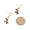 Alloy Enamel Cow Dangle Earrings EJEW-JE04988-6