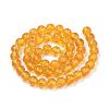 Synthetic Citrine Beads Strands G-S150-14-6mm-3