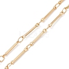 Brass Bar Link Chain Necklace Making AJEW-JB01188-01-2