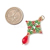 Christmas Glass Pendants PALLOY-MZ01051-01-2