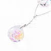 AB Color Plated Crystal Bullet Big Pendant Decorations HJEW-G019-03G-3