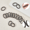 20Pcs Zinc Alloy Spring Gate Rings FIND-SP0004-30B-5