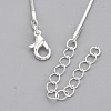 Brass Square Snake Chain Necklace Making MAK-T006-10B-S-2
