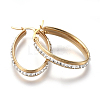 201 Stainless Steel Hoop Earrings EJEW-A055-11G-1