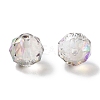 Electroplate Round Glass Beads  EGLA-A043-01-HR01-2