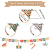 Mega Pet 6Pcs 3 Style Christmas Tree Alloy Napkin Rings AJEW-MP0001-32-3