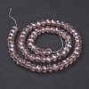 Glass Beads Strands GR10MMY-39L-3