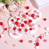 136Pcs Silicone Beads SIL-PA0001-52-4