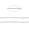 Handmade 304 Stainless Steel Curved Bar Link Chains CHS-G025-05P-2