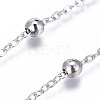 Brass Flat Oval Cable Chains CHC018Y-NFK-2