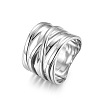 Cross 304 Stainless Steel Finger Rings FS-WG16BAC-04-1