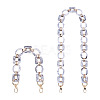 2Pcs Oval & Square Acrylic Bag Handle FIND-GN0001-14A-1