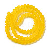 Imitate Austrian Crystal Frosted Glass Beads Strands GLAA-F029-TM2mm-B22-2