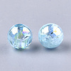 Transparent Plastic Beads OACR-S026-6mm-09-2