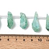 Electroplated Natural Quartz Crystal Beads Strands G-G890-A-12-4