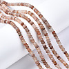 Natural Purple Aventurine Beads Strands G-S366-101-4