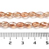 Electroplate Glass Beads Strands EGLA-J013-4X6mm-F24-2