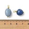 Natural Blue Aventurine(Dyed & Heated) Pendants PALLOY-JF05381-4