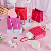 8Pcs 4 Colors Square Paper Gift Bags with Handles CARB-TA0001-18B-6