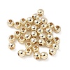Rack Plating Brass Round Beads X-KK-A235-01G-03-1