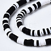 Handmade Polymer Clay Beads Strands CLAY-R089-4mm-086-2