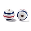 Independence Day Theme Wood European Beads WOOD-M011-07D-2