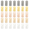 WADORN 50Pcs 5 Colors Alloy Charms FIND-WR0011-36-1