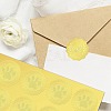 34 Sheets Self Adhesive Gold Foil Embossed Stickers DIY-WH0509-005-6