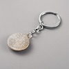 Glass Keychain KEYC-WH0024-18P-06-2