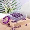 100Pcs 8mm Natural Amethyst Round Beads DIY-LS0002-40-5